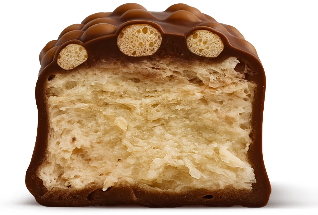 Gold Digger Riegel im Querschnitt